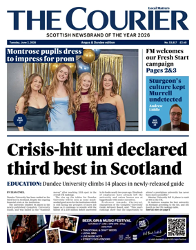 Cover of The Courier & Advertiser (Angus and Dundee)