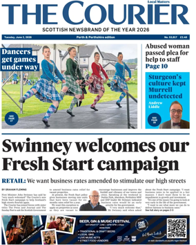Cover of The Courier & Advertiser (Perth and Perthshire Edition)