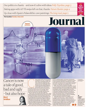 Cover of The Guardian e-paper Journal