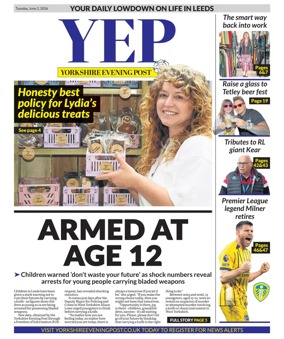 Cover of Yorkshire Evening Post