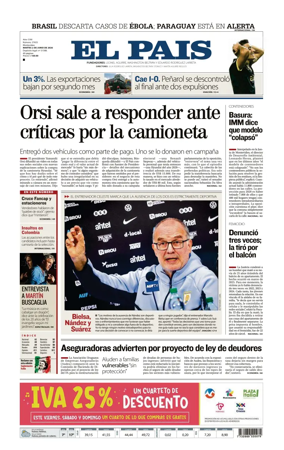 Cover of El Pais (Uruguay)