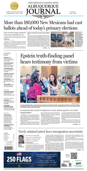 Cover of Albuquerque Journal