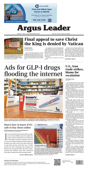 Cover of Argus Leader