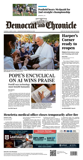 Cover of Democrat and Chronicle