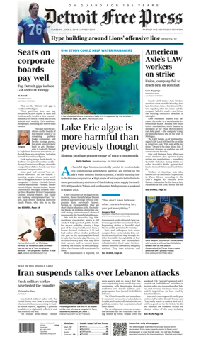 Cover of Detroit Free Press