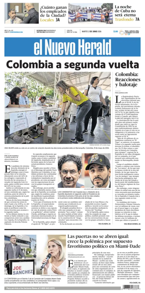 Cover of El Nuevo Herald