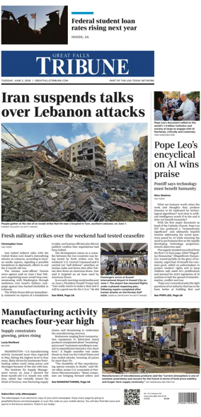 Cover of Great Falls Tribune