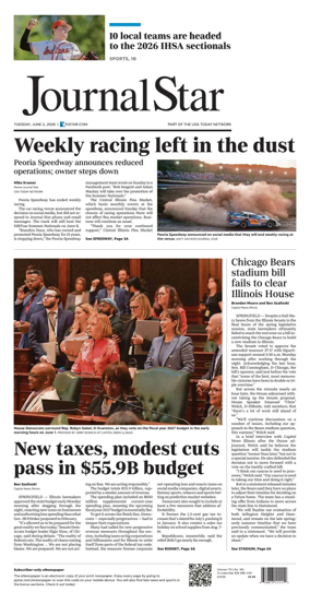 Cover of Journal Star (Peoria)