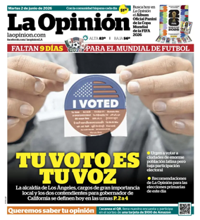 Cover of La Opinion