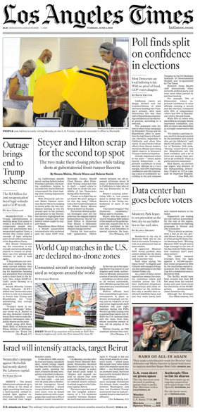 Cover of Los Angeles Times