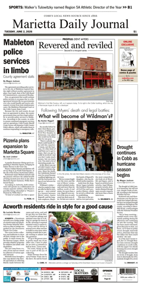 Cover of Marietta Daily Journal