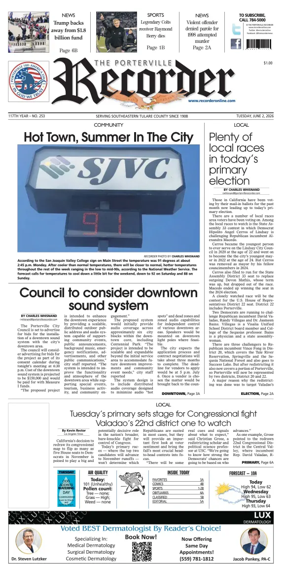 Cover of Porterville Recorder