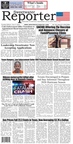 Cover of Sweetwater Reporter