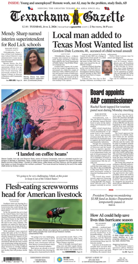 Cover of Texarkana Gazette