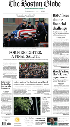 Cover of The Boston Globe