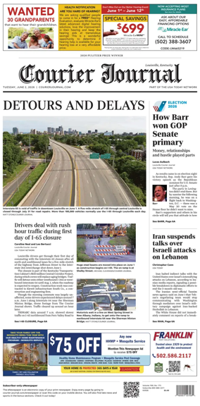 Cover of The Courier-Journal (Louisville)