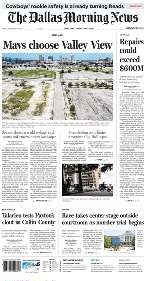 Cover of The Dallas Morning News