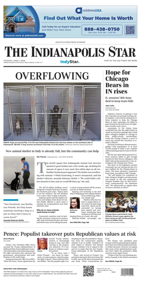Cover of The Indianapolis Star