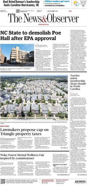 Cover of The News & Observer