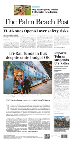 Cover of The Palm Beach Post