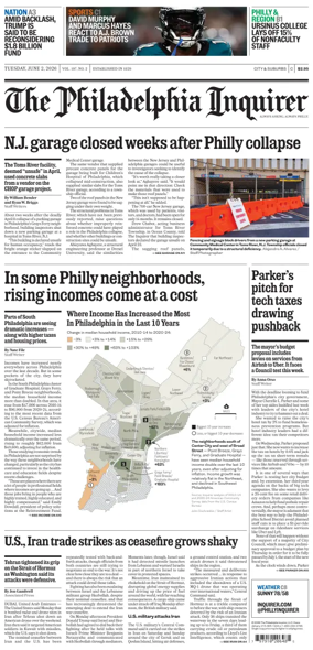 Cover of The Philadelphia Inquirer