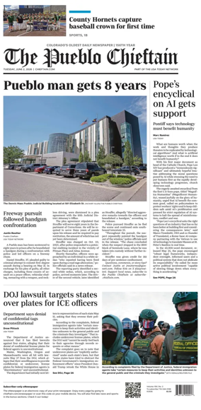 Cover of The Pueblo Chieftain