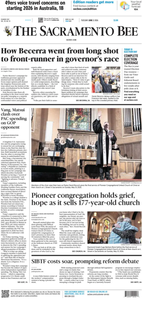 Cover of The Sacramento Bee