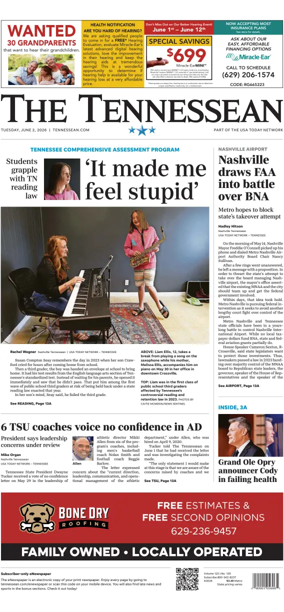 Cover of The Tennessean