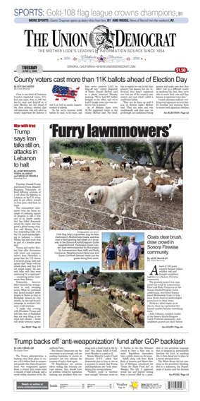 Cover of The Union Democrat