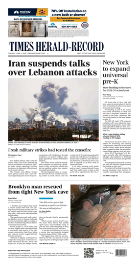 Cover of Times Herald-Record