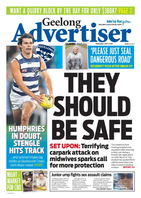 Cover of Geelong Advertiser