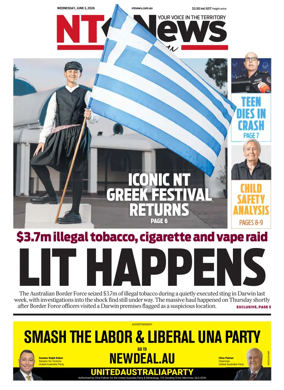 Cover of NT News