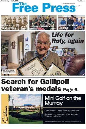 Cover of The Free Press (Corowa)