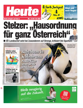Cover of Heute - Oberosterreich Ausgabe