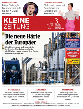 Cover of Kleine Zeitung Kaernten