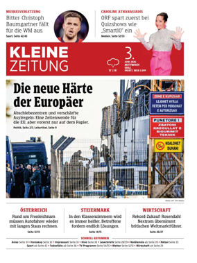 Cover of Kleine Zeitung Steiermark