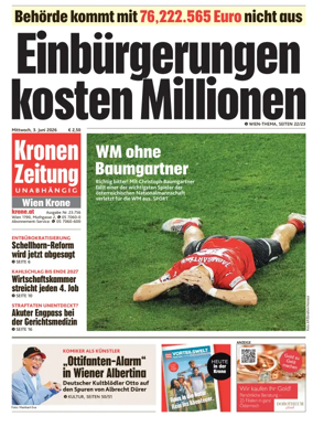 Cover of Kronen Zeitung