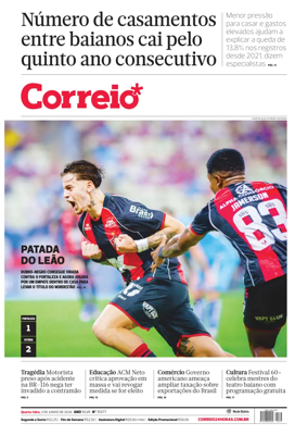 Cover of Correio da Bahia