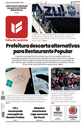 Cover of Folha de Londrina