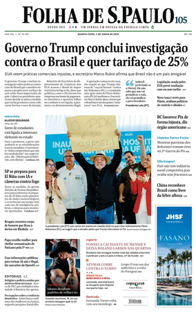 Cover of Folha de S.Paulo