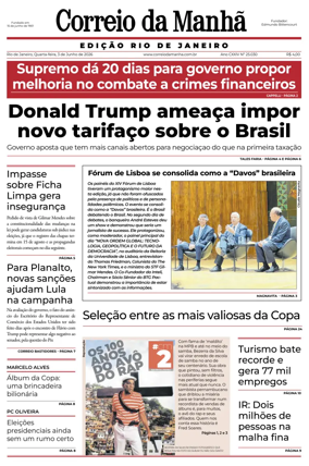 Cover of Jornal Correio da Manha
