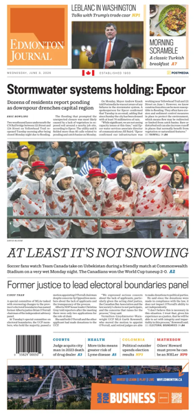Cover of Edmonton Journal