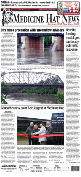 Cover of Medicine Hat News