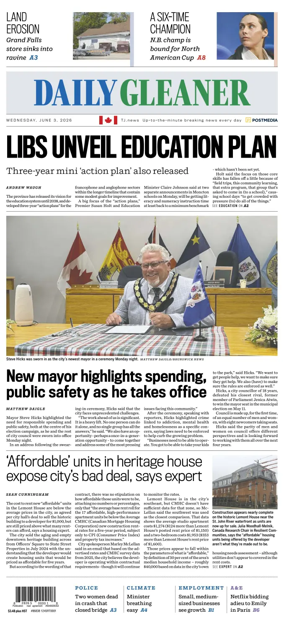 Cover of The Daily Gleaner