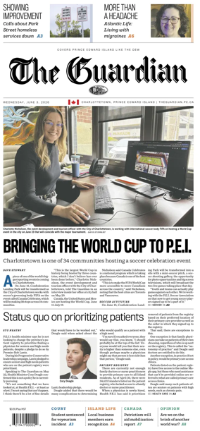 Cover of The Guardian (Charlottetown)