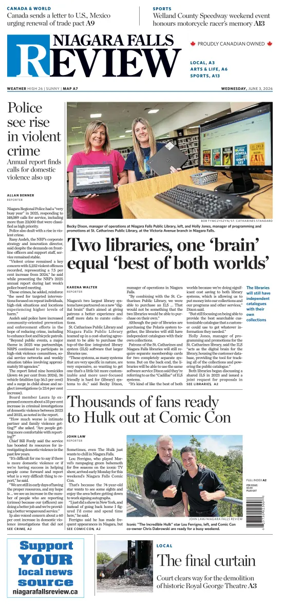 Cover of The Niagara Falls Review