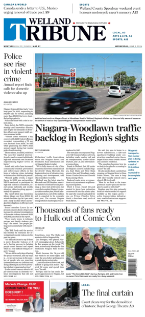 Cover of The Welland Tribune
