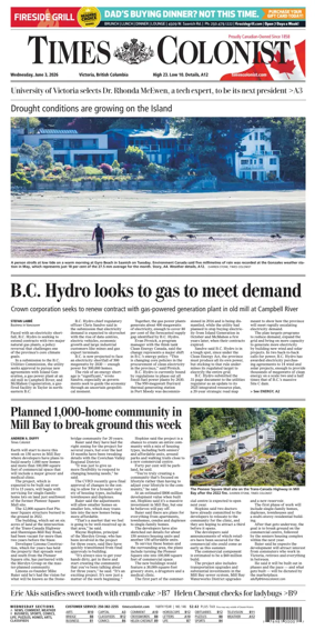 Cover of Times Colonist