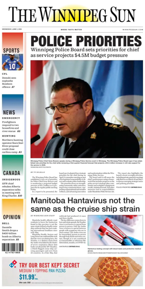 Cover of Winnipeg Sun
