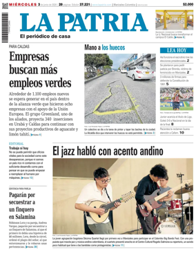 Cover of La Patria (Colombia)